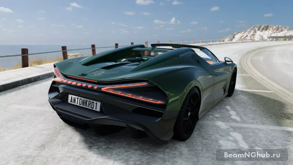 Bugatti Mistral для BeamNG.drive