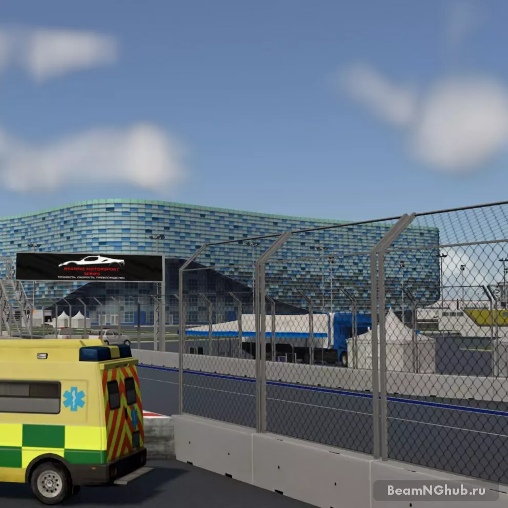Карта "Сочи автодром" для BeamNG.drive