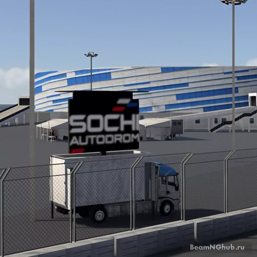 Карта "Сочи автодром" для BeamNG.drive